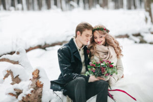 Romantische Winterhochzeit